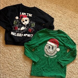Kids Holiday Spirit Shirts- Disney and more! Sz 6-7
